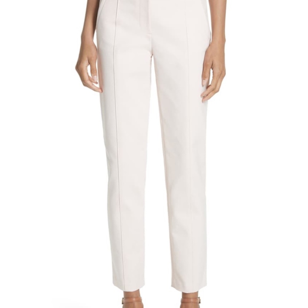 Tory Burch  Ivory Cropped Vanner Pant- SZ 12